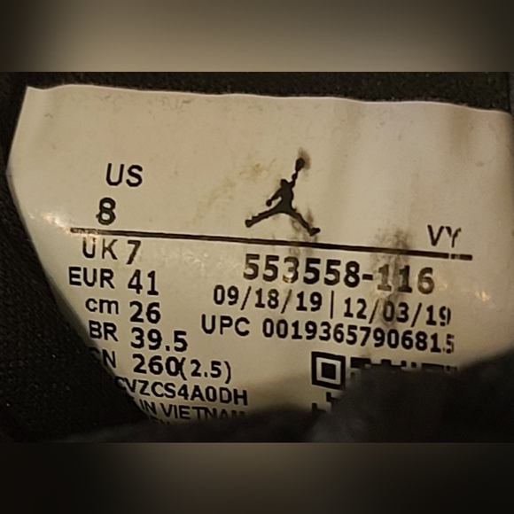 Jordan 1 Low Black Toe (2019) Men\'s Size 8 main image 4